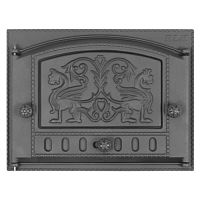 Дверка каминная топочная ДК-2Б `Грифоны` RLK 325 (Рубцовск) 435х320х92 (375х300)